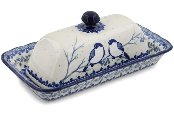 Butter Dishes | Ceramika Artystyczna Butter Dish 9" Waiting Birds UNIKAT Butter Dishes Butter Dishes