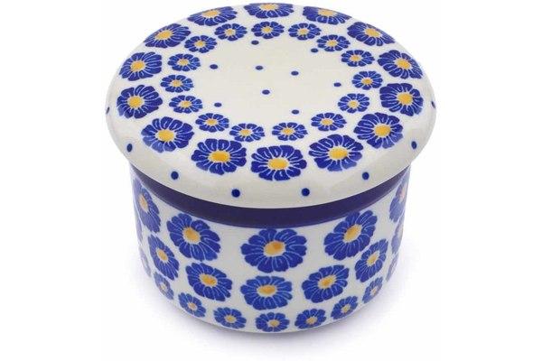 Butter Dishes | Ceramika Artystyczna French Butter Dish Blue Zinnia Butter Dishes Butter Dishes