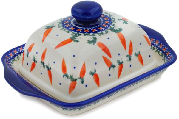 Butter Dishes | Ceramika Bona Butter Dish 8" Carrot Delight Butter Dishes Butter Dishes