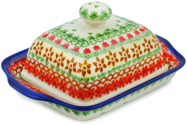 Butter Dishes | Ceramika Bona Butter Dish 8" Cheerful Fall Butter Dishes Butter Dishes