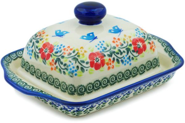 Butter Dishes | Ceramika Bona Butter Dish 8" Ring Of Meadow Flowers Butter Dishes Butter Dishes