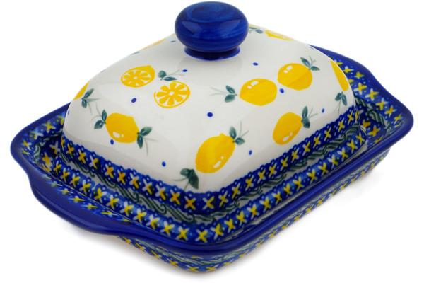 Butter Dishes | Ceramika Bona Butter Dish 8" When Life Gives You Lemons Butter Dishes Butter Dishes