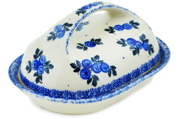 Butter Dishes | Cergor Butter Dish 5" Blue Berry Special UNIKAT Butter Dishes Butter Dishes