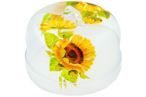 Cake Stands | Artland Cake Stand with Cover 9" Frosty Sunflower Cake Stands Artland