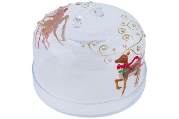 Cake Stands | Artland Cake Stand with Cover 9" Reindeer Games Cake Stands Artland