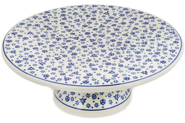 Cake Stands | Ceramika Artystyczna Cake Stand 11" Blue Confetti Cake Stands Cake Stands