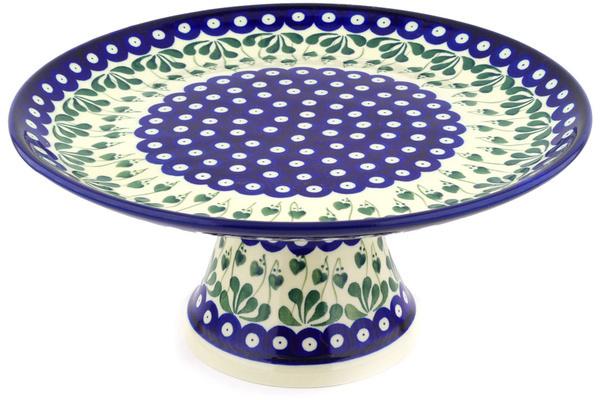 Cake Stands | Ceramika Artystyczna Cake Stand 12" Bleeding Heart Peacock Cake Stands Cake Stands