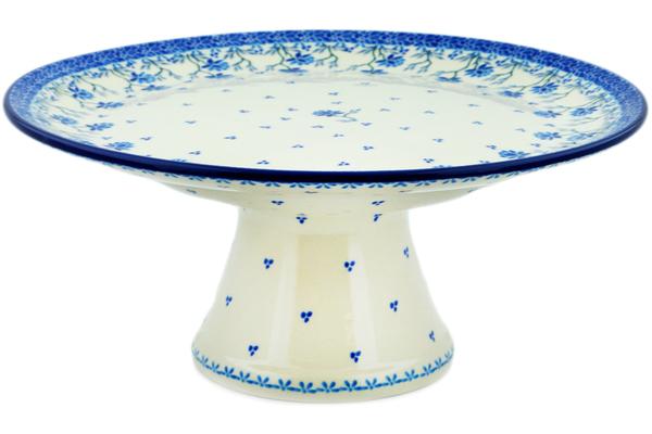 Cake Stands | Ceramika Artystyczna Cake Stand 12" Blue Grapevine Cake Stands Cake Stands