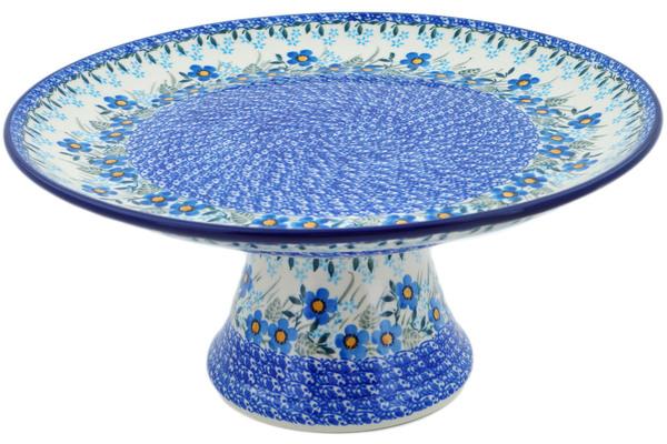 Cake Stands | Ceramika Artystyczna Cake Stand 12" Blue Joy Cake Stands Cake Stands