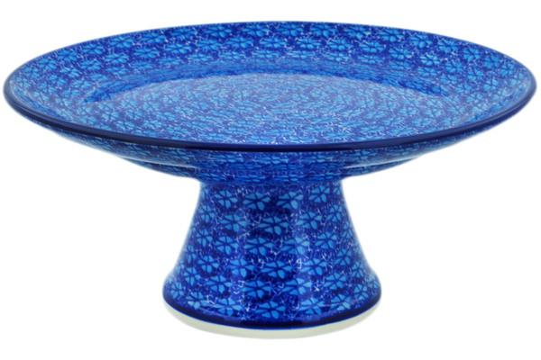 Cake Stands | Ceramika Artystyczna Cake Stand 12" Deep Into The Blue Sea Cake Stands Cake Stands