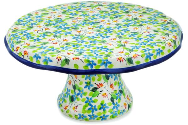 Cake Stands | Ceramika Artystyczna Cake Stand 12" Green With Envy UNIKAT Cake Stands Cake Stands