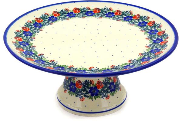 Cake Stands | Ceramika Artystyczna Cake Stand 12" Polish Wreath Cake Stands Cake Stands