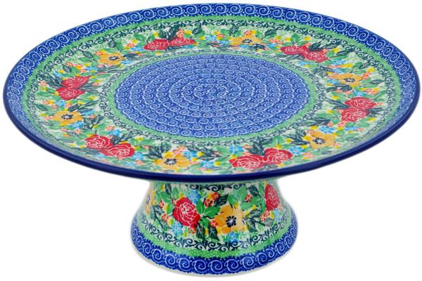 Cake Stands | Ceramika Artystyczna Cake Stand 12" Rosey Days UNIKAT Cake Stands Cake Stands