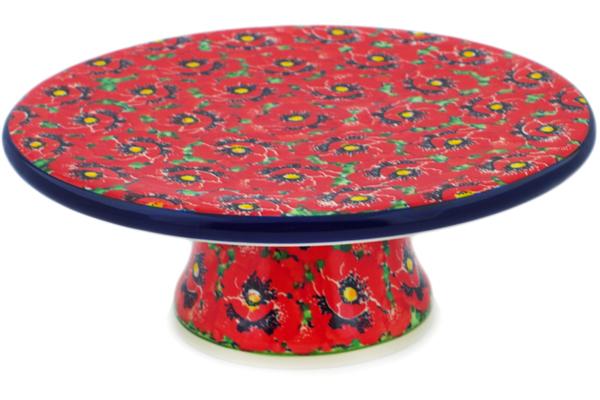 Cake Stands | Ceramika Artystyczna Cake Stand 8" Savvy Scarlet UNIKAT Cake Stands Cake Stands