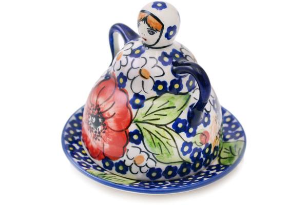 Cheese Dishes | Manufaktura Cheese Lady 4" Vivid Garden UNIKAT Cheese Dishes Cheese Dishes