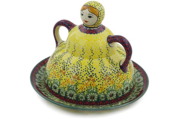 Cheese Dishes | Manufaktura Cheese Lady 8" Sunshine Grotto UNIKAT Cheese Dishes Cheese Dishes