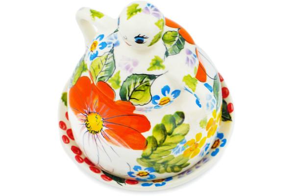 Cheese Dishes | Millena Cheese Lady 4" Summer Walk UNIKAT Cheese Dishes Cheese Dishes