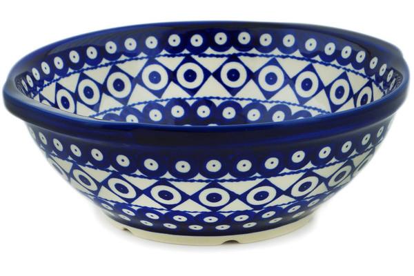 Colanders | Zaklady Ceramiczne Colander 10" Classic Peacock Vibes Colanders Colanders