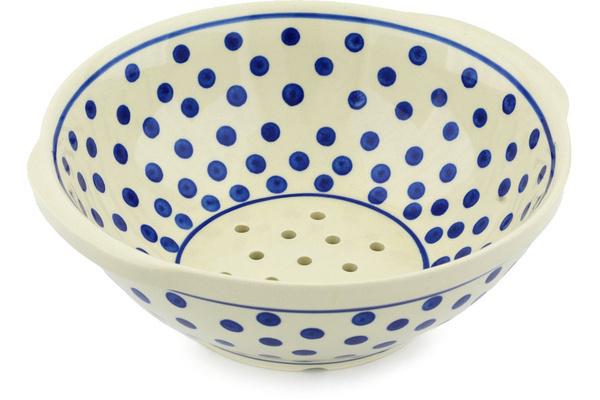 Colanders | Zaklady Ceramiczne Colander 10" Polka Dot Colanders Colanders