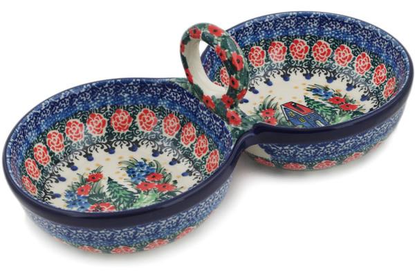 Condiment Dishes | Ceramika Artystyczna Condiment Dish 10" Blue Escape UNIKAT Condiment Dishes Ceramika Artystyczna