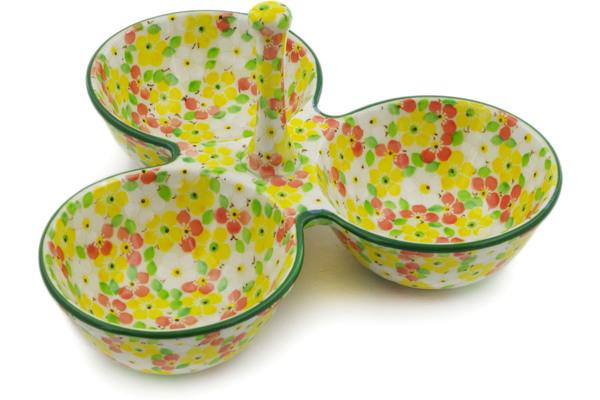 Condiment Dishes | Ceramika Artystyczna Condiment Dish 10" Fertile Meadow UNIKAT Condiment Dishes Ceramika Artystyczna