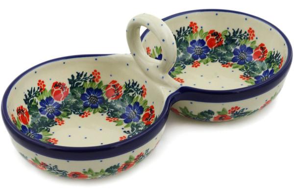 Condiment Dishes | Ceramika Artystyczna Condiment Dish 10" Polish Wreath Condiment Dishes Ceramika Artystyczna