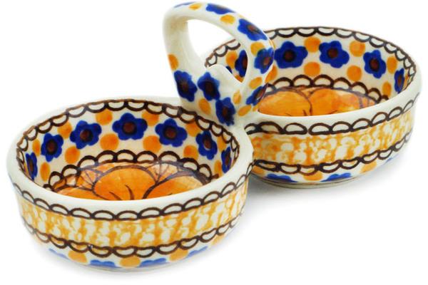 Condiment Dishes | Ceramika Artystyczna Condiment Dish 5" Marigold Dreams UNIKAT Condiment Dishes Ceramika Artystyczna