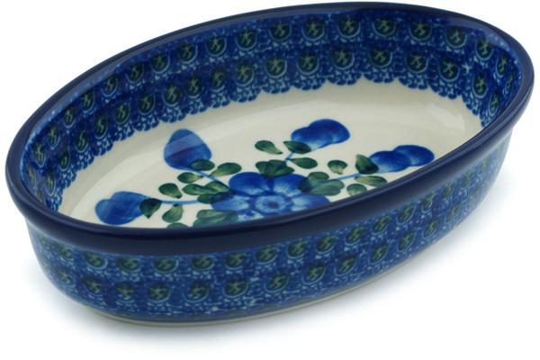 Condiment Dishes | Ceramika Artystyczna Condiment Dish 6" Blue Poppies Condiment Dishes Ceramika Artystyczna