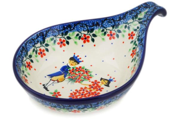 Condiment Dishes | Ceramika Artystyczna Condiment Dish 7" A Flower Fairytale UNIKAT Condiment Dishes Ceramika Artystyczna