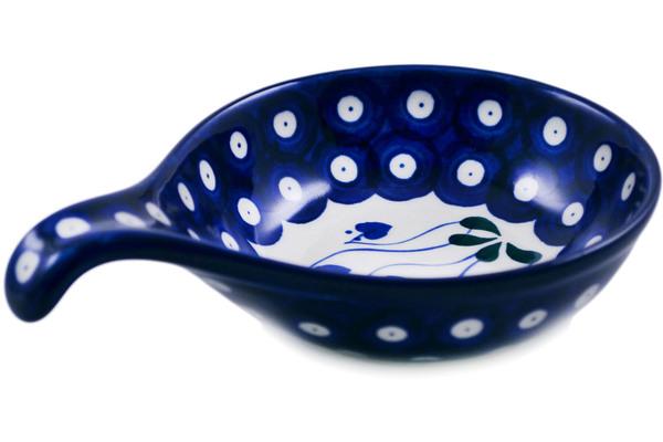 Condiment Dishes | Ceramika Artystyczna Condiment Dish 7" Bleeding Heart Peacock Condiment Dishes Ceramika Artystyczna