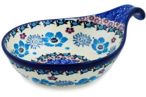 Condiment Dishes | Ceramika Artystyczna Condiment Dish 7" Blooming Blues Condiment Dishes Ceramika Artystyczna