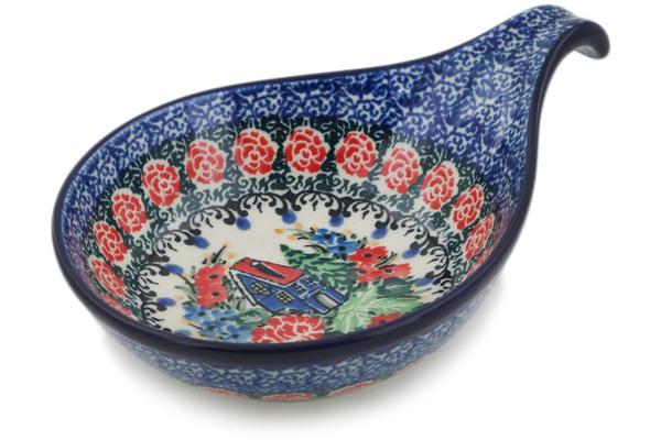 Condiment Dishes | Ceramika Artystyczna Condiment Dish 7" Blue Escape UNIKAT Condiment Dishes Ceramika Artystyczna