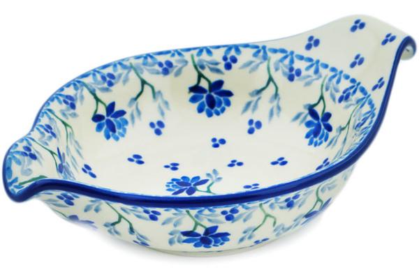 Condiment Dishes | Ceramika Artystyczna Condiment Dish 7" Blue Grapevine Condiment Dishes Ceramika Artystyczna