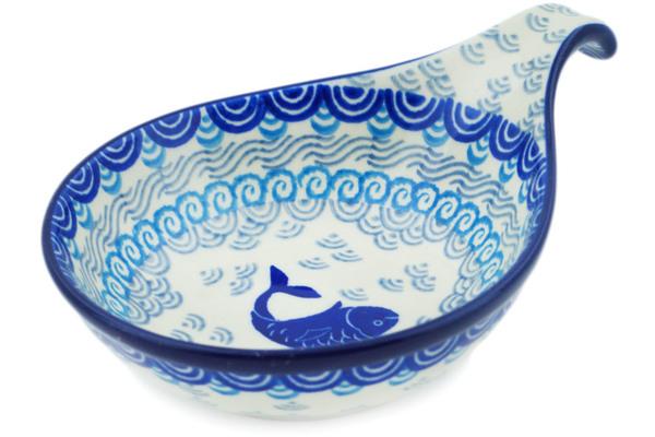 Condiment Dishes | Ceramika Artystyczna Condiment Dish 7" Blue Herring Waters Condiment Dishes Ceramika Artystyczna