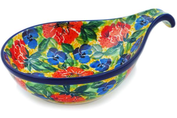 Condiment Dishes | Ceramika Artystyczna Condiment Dish 7" Flowers Collected On A Sunny Day UNIKAT Condiment Dishes Ceramika Artystyczna