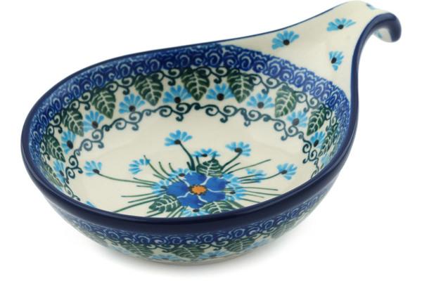 Condiment Dishes | Ceramika Artystyczna Condiment Dish 7" Forget Me Not UNIKAT Condiment Dishes Ceramika Artystyczna