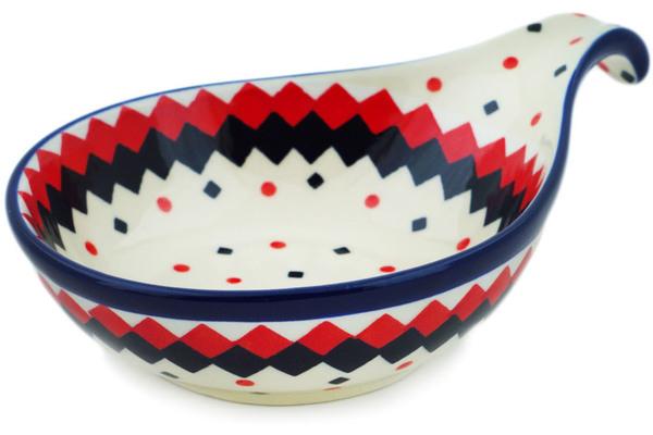 Condiment Dishes | Ceramika Artystyczna Condiment Dish 7" Geometric Contrast Condiment Dishes Ceramika Artystyczna