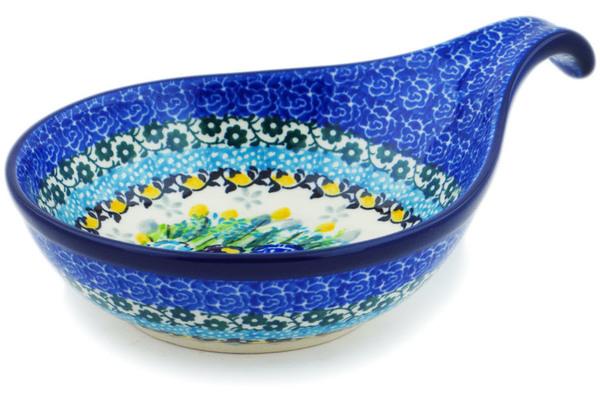 Condiment Dishes | Ceramika Artystyczna Condiment Dish 7" Iris Field UNIKAT Condiment Dishes Ceramika Artystyczna