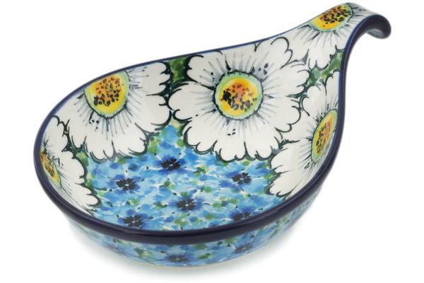 Condiment Dishes | Ceramika Artystyczna Condiment Dish 7" Pansies And Daisies UNIKAT Condiment Dishes Ceramika Artystyczna