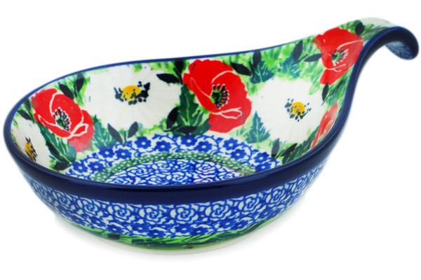 Condiment Dishes | Ceramika Artystyczna Condiment Dish 7" Polish Poppies UNIKAT Condiment Dishes Ceramika Artystyczna