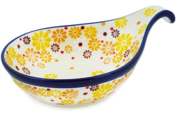 Condiment Dishes | Ceramika Artystyczna Condiment Dish 7" Yellow Daisy Chain Condiment Dishes Ceramika Artystyczna