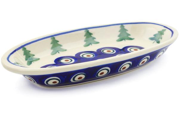 Condiment Dishes | Ceramika Bona Condiment Dish 6" Peacock Pines Condiment Dishes Ceramika Bona