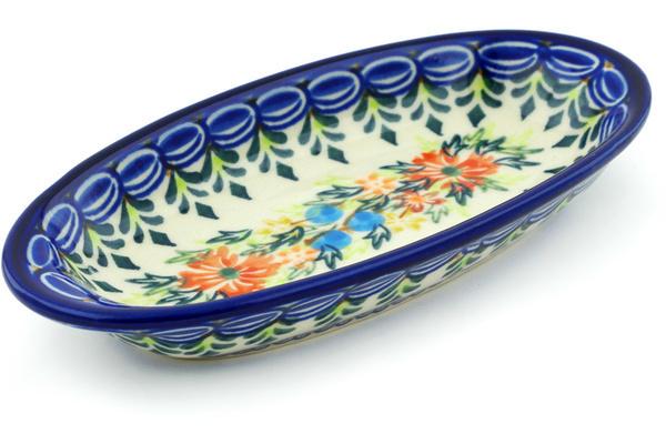 Condiment Dishes | Ceramika Bona Condiment Dish 6" Ring Of Flowers UNIKAT Condiment Dishes Ceramika Bona