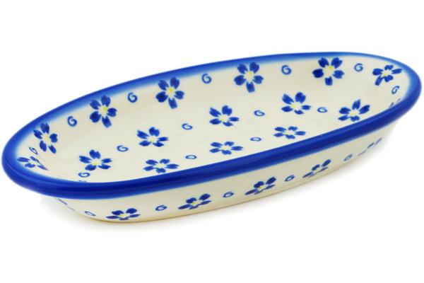 Condiment Dishes | Ceramika Bona Condiment Dish 7" Forget Me Not Swirls Condiment Dishes Ceramika Bona