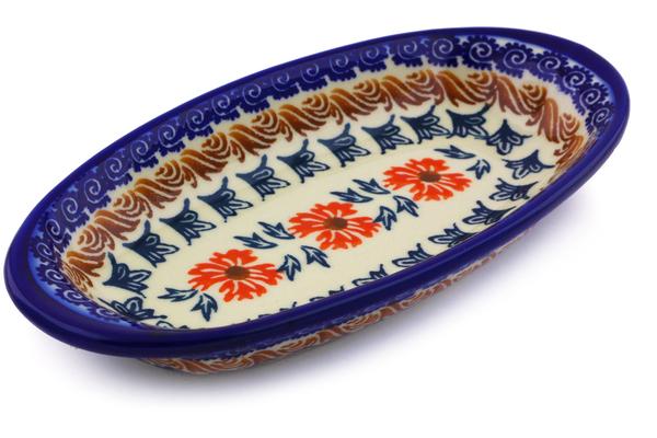 Condiment Dishes | Ceramika Bona Condiment Dish 7" Red Cornflower Condiment Dishes Ceramika Bona