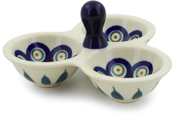 Condiment Dishes | Zaklady Ceramiczne Condiment Dish 5" Peacock Leaves Condiment Dishes Condiment Dishes