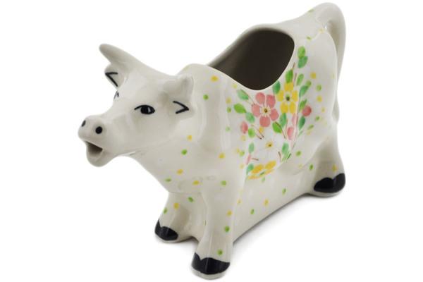 Creamers | Ceramika Artystyczna Cow Shaped Creamer 5 oz Blossom Sprinkle UNIKAT Creamers Ceramika Artystyczna