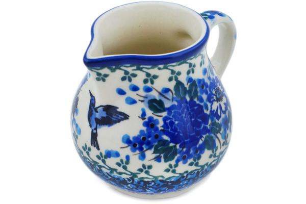 Creamers | Ceramika Artystyczna Creamer 7 oz Hummingbird Blue UNIKAT Creamers Ceramika Artystyczna