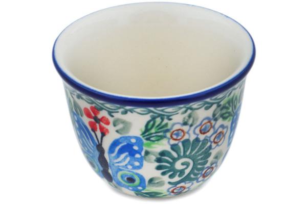 Cups | Ceramika Artystyczna Cup 3 oz Blue Butterfly Brigade UNIKAT Cups Ceramika Artystyczna