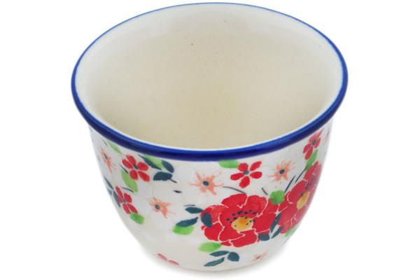 Cups | Ceramika Artystyczna Cup 3 oz Festive Misteltoe UNIKAT Cups Ceramika Artystyczna